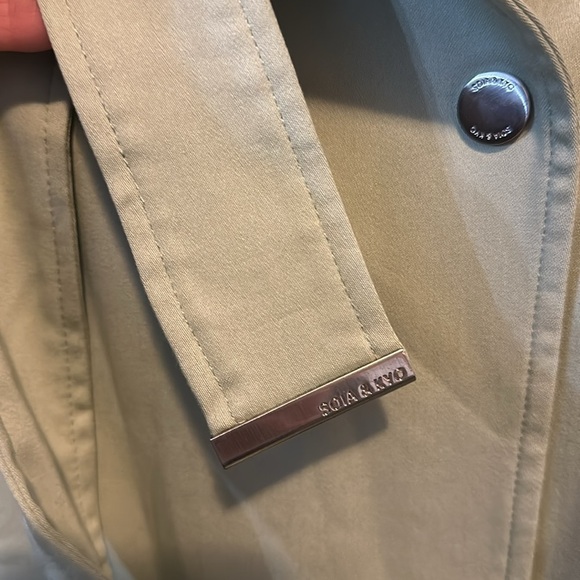 NWT Anthropologie Soia + Kyo “Kya” Trench Coat in Sage Size Small - Picture 12 of 16